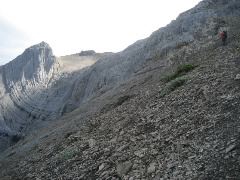 Syncline  with scree slope