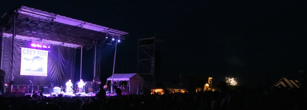 Fireworks during Tim O'Brien & Darrell Scott; probably a neighborly noise complaint.